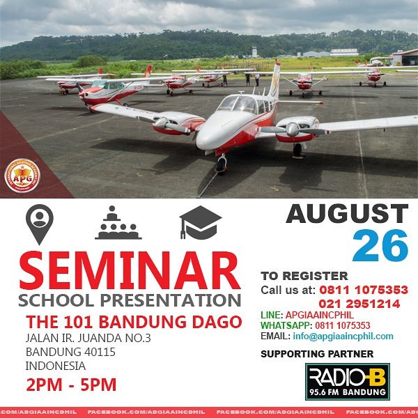 APGIAAINC's tweet photo. #UPDATE SCHEDULE: Due to carnival parade with #President Jokowi our #Seminar will move to 11AM For more details call us 0811 1075353. https://t.co/zeZ1WqQGTw