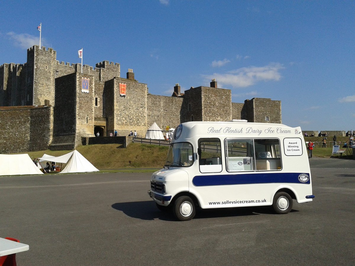 solleysicecream's tweet photo. This weekend you'll find us @EHdovercastle for #CastleLive - if you're visiting come &amp; find us for an ice cream! 🍦🍦🍦 #KentBankHoliday #Dover https://t.co/tR9Z90IMGk