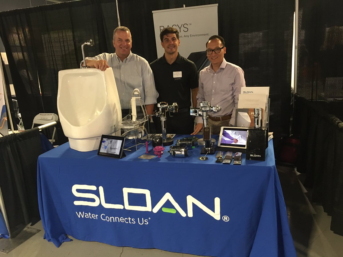 Sloan_Valve's tweet image. Sloan and @shuttheflushup present our #water saving commercial #plumbing products at the 2017 Net Zero Building #Conference in Commerce, CA