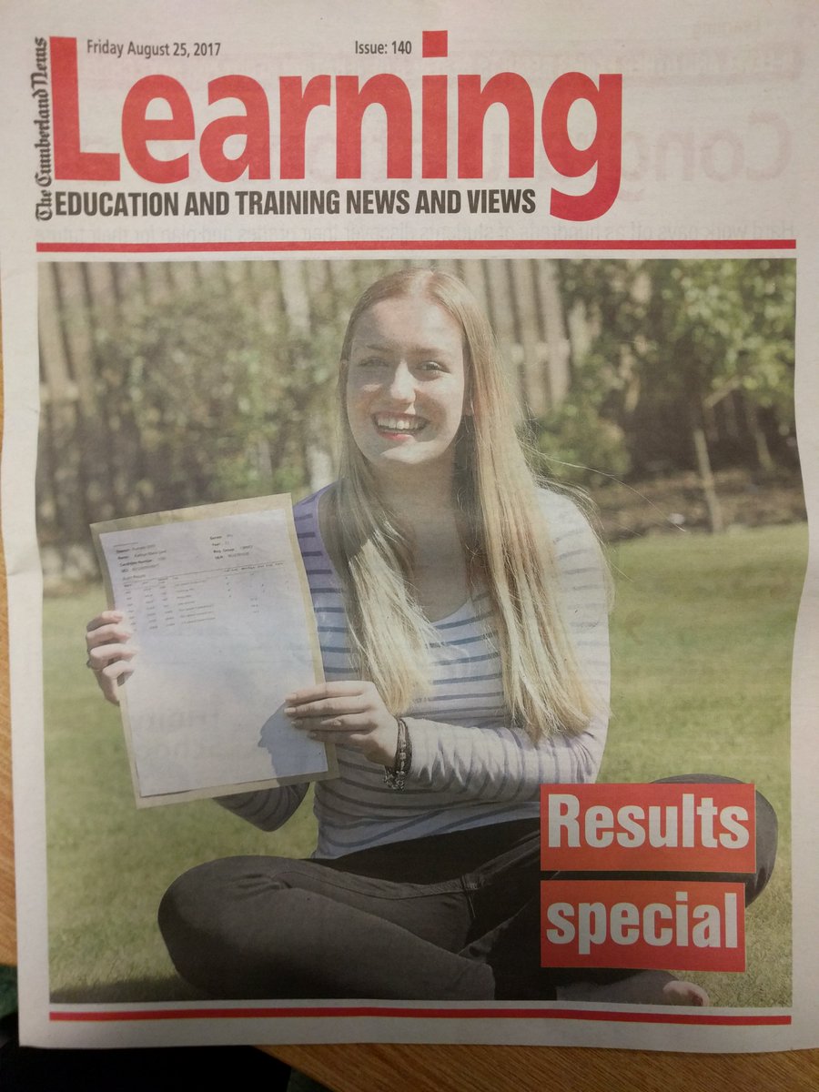 See all the exam results in todays #cnLearning in the #Cumberland News