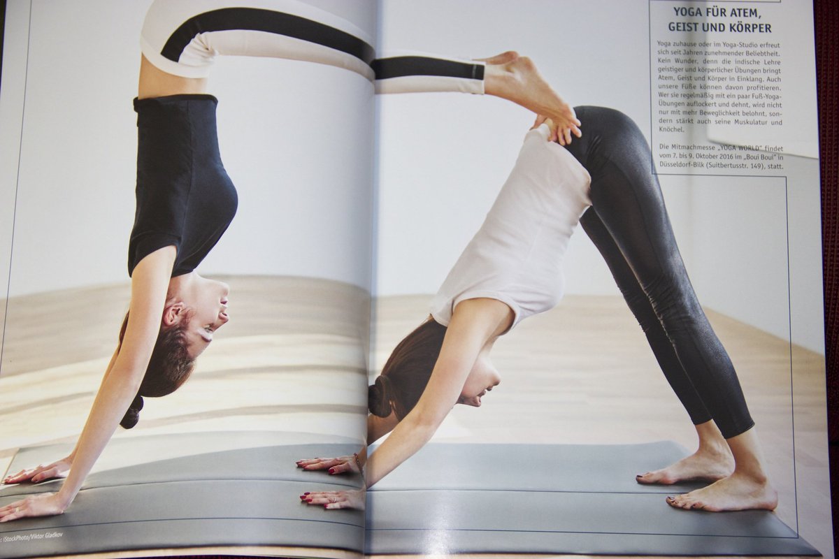 MagazinBarfuss's tweet photo. #Yoga macht #barfuß erst richtig Spaß (und Sinn). Demnächst zum Beispiel auf der #YogaWorld in Düsseldorf (14. &amp; 15.10.2017).  #barfuß https://t.co/9jEXmd3Brc