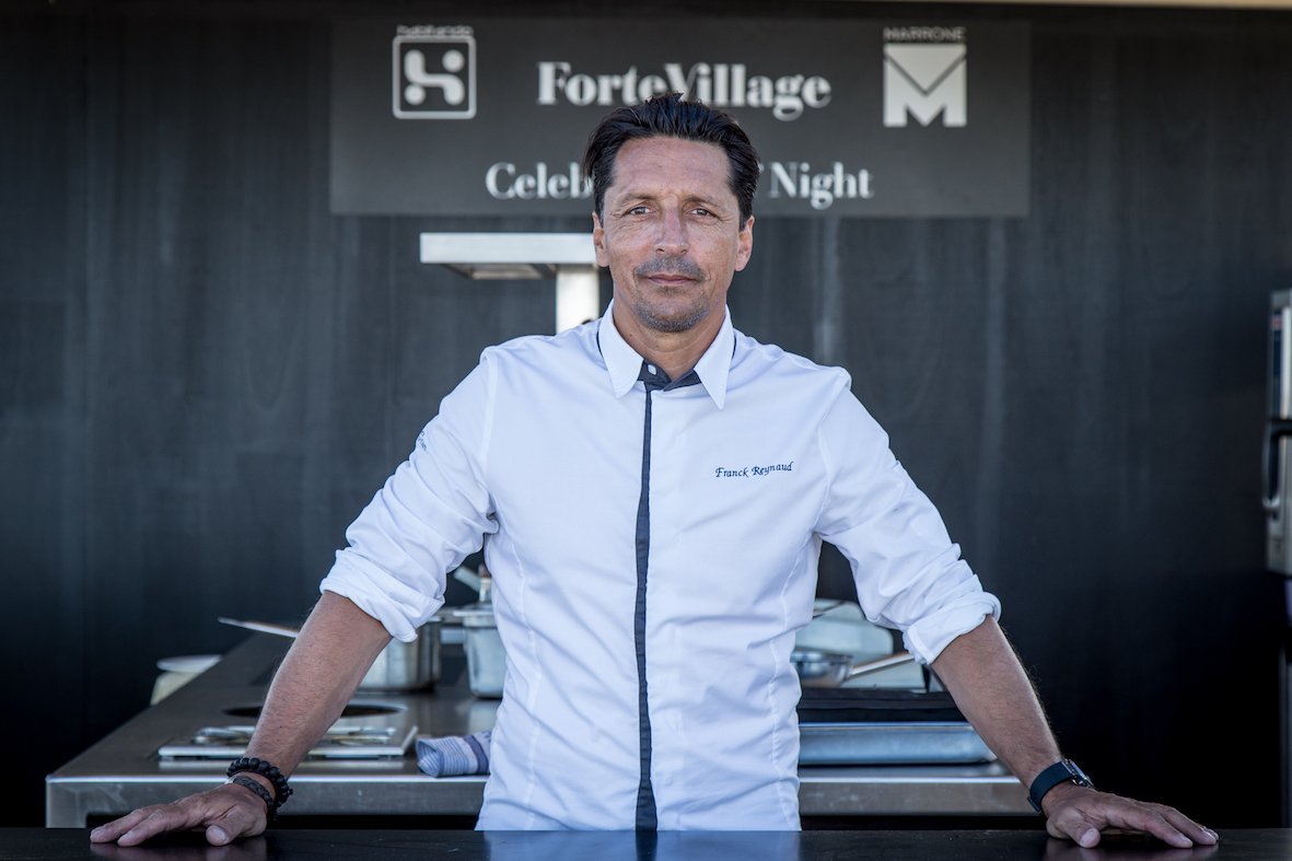 MarroneCC's tweet photo. Chef Franck Reynaud for #fortevillagecelebritynightchef2017 at @Forte_Village. Last July he prepared his menu on the #marronecookingblock! https://t.co/9OA13p0o1I