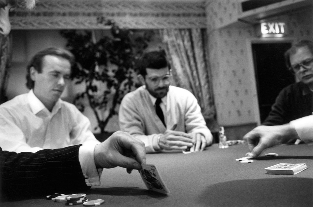 Happy birthday Martin Amis
Playing poker in London with David Mamet & Anthony Holden
Chris Steele-Perkins, 1990 