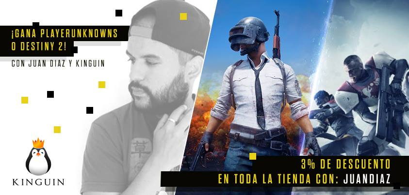 juandiazdelgado's tweet photo. #SORTEO con @EsKinguin 😍
¿PUBG o Destiny 2? ¡Tú eliges!
Participa en https://t.co/Sp1iplp10w https://t.co/mjsMROqU6u