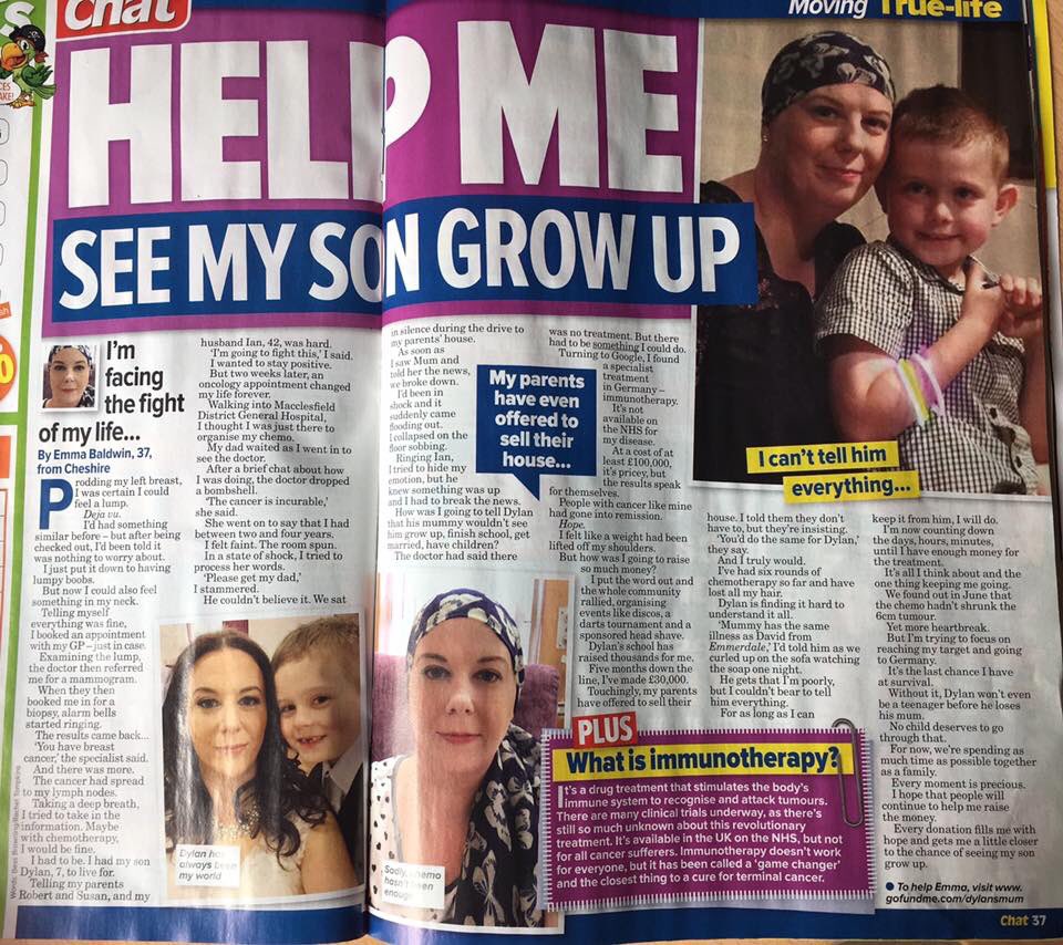 When #PR really does come into its own thanks to <a href="/PickMeUpMag/">Pick Me Up! Magazine</a>. Who will help Emma fund her life-saving treatment in Germany? #journorequest