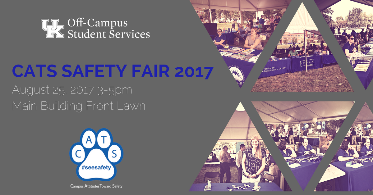 UKYOCSS's tweet photo. CATS Safety Fair TODAY!!!! 3-5pm Main Bldg Front Lawn, Free t-shirts and more! #uksga #UKPolice #BBN #universityofky #KYkernel https://t.co/4X9nYOMLq1