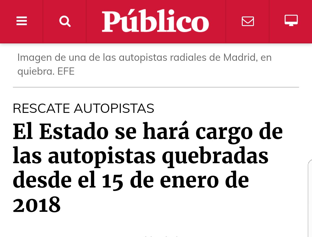 Yo_Soy_Asin's tweet photo. Hola @publico_es 
Os corrijo el titular:
A partir de Enero LOS CIUDADANOS pagaremos el pufo de las autopistas de peaje
De nada.... https://t.co/CX8VRYX1NM