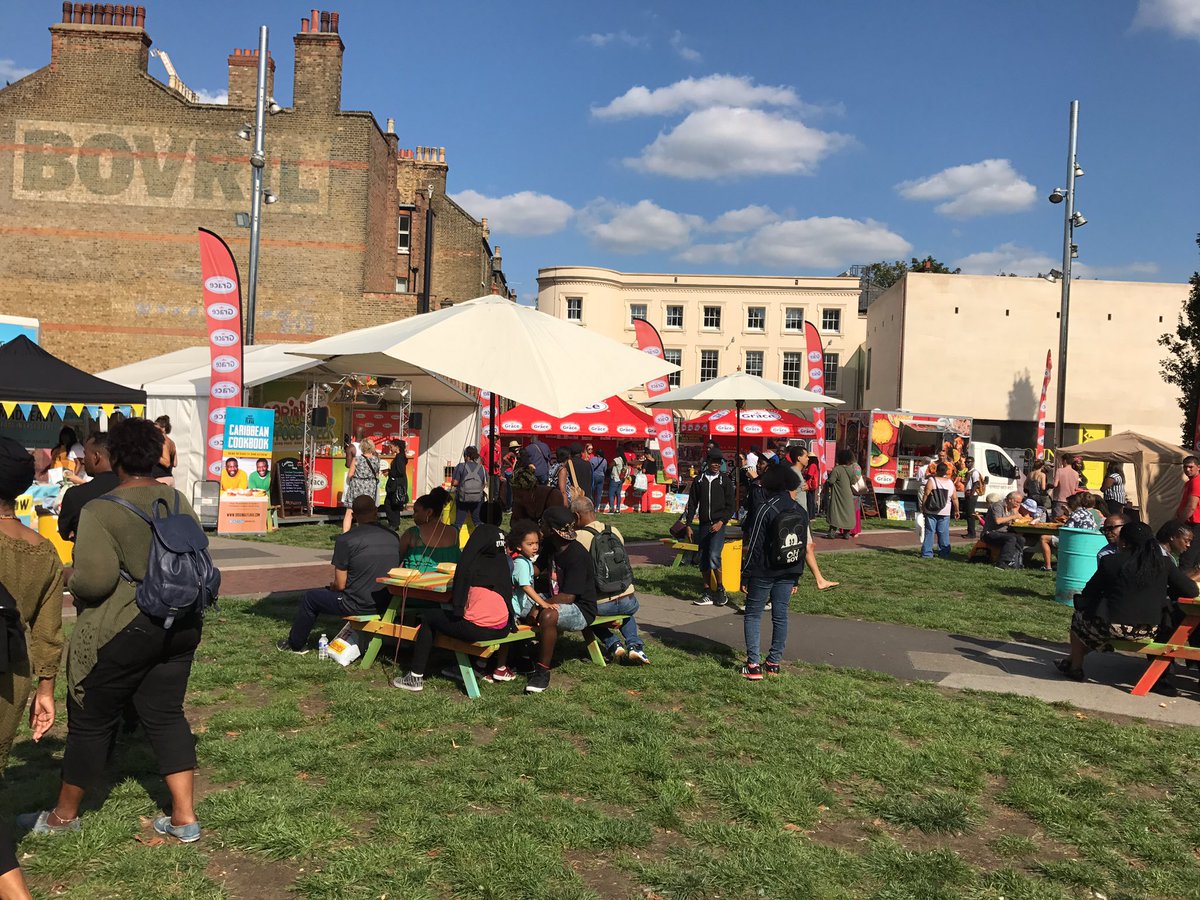 Supporting the #Grace @CaribbeanFoodWk in #Brixton's iconic #WindrushSquare