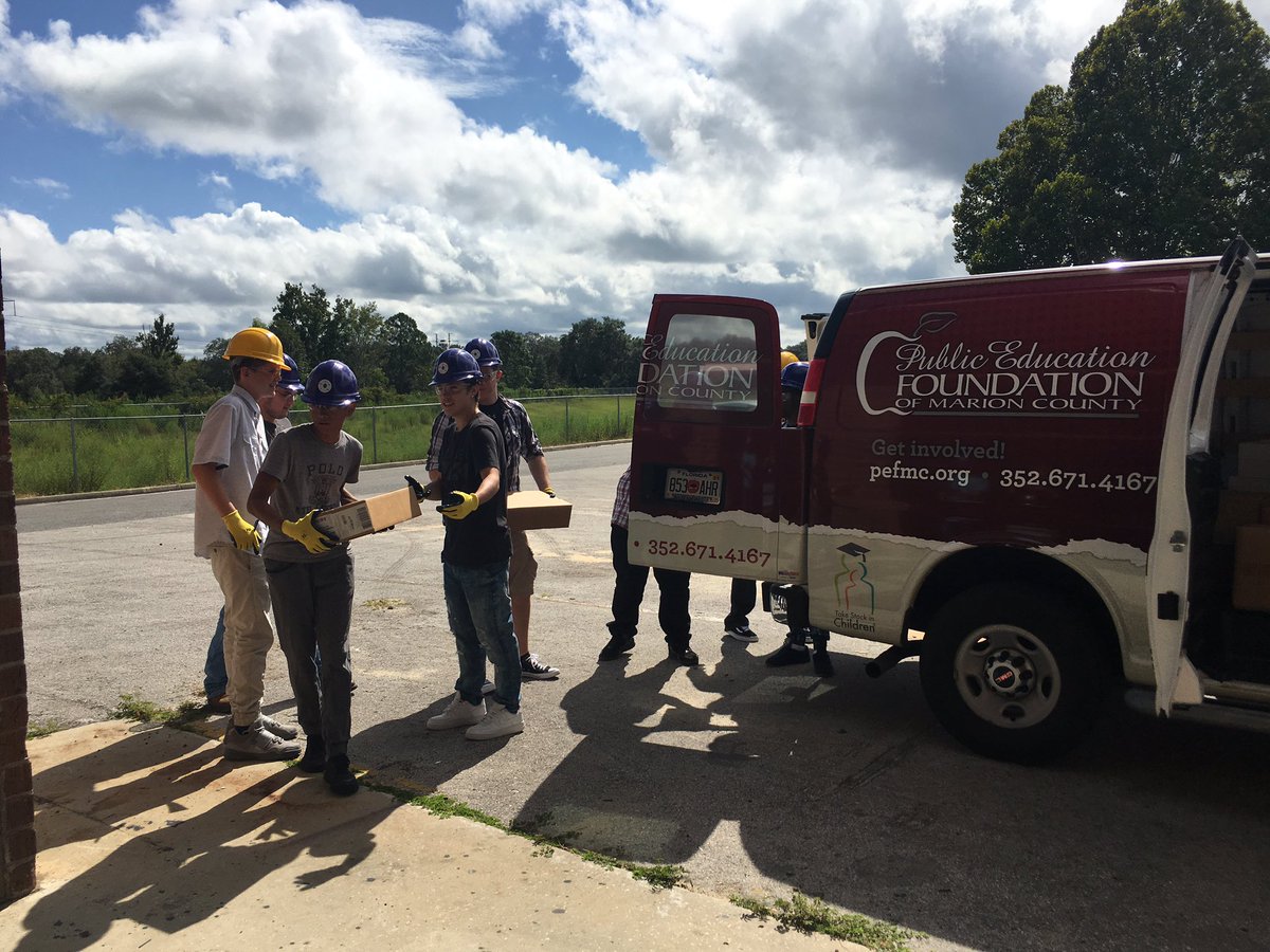 CTEmarion's tweet photo. LWHS Logistics Academy partners with the Public Ed Foundation to ship Tools 4 Teachers suppies to schools. https://t.co/np8GdRg7oa
