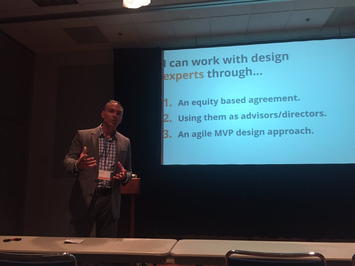 smartshapecle's tweet photo. Think as a #startup you are too cash-strapped to invest in design? SmartShape CEO Mike Maczuzak shares that you have options. #FlightConf https://t.co/zO1kNQC3te