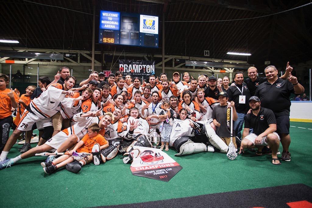 So proud of this incredible group of young men. Willing to do whatever it took to become Minto Cup Champs! So grateful! <a href="/OfficialArrows/">Six Nations Arrows</a>