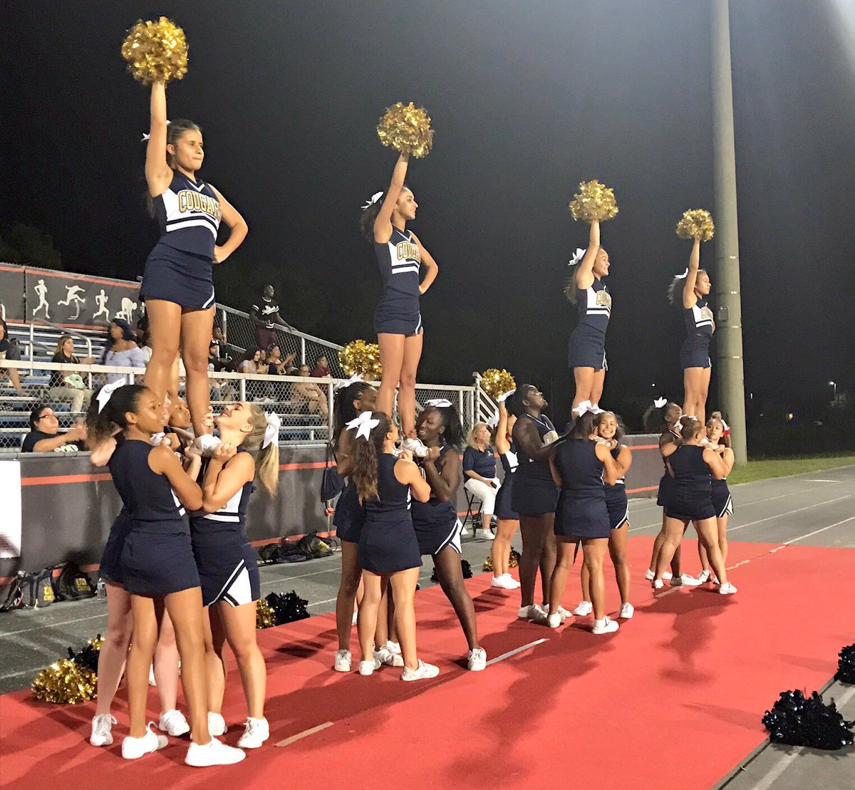 UHS_Athletics's tweet photo. So here we go again!! ππΌππ£π@JohnnysHouse @SondraRae it's time for the best of the best to show the rest!! #UHSCheer #XLUniversityHS #cougars https://t.co/3qFS6zxypI