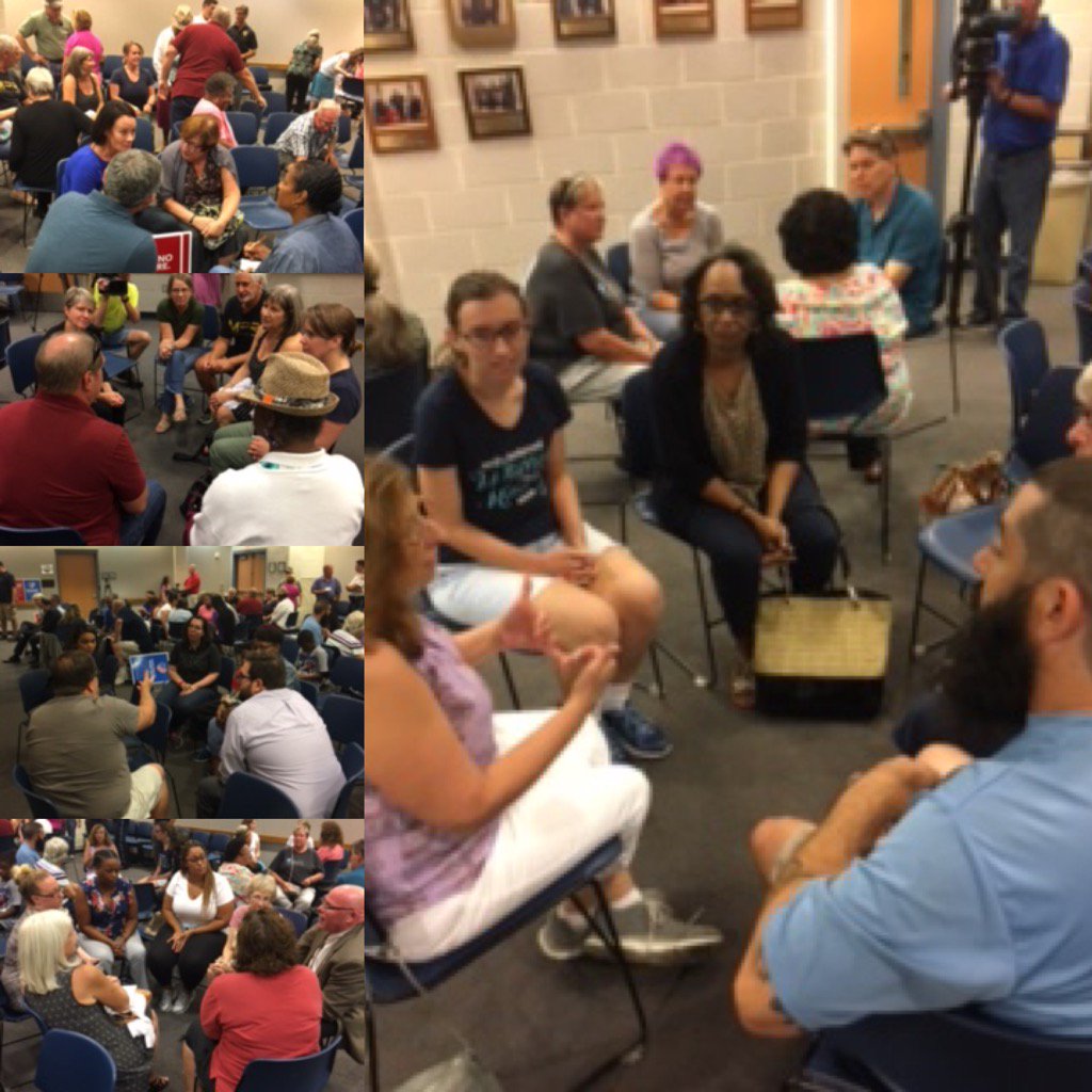 DeliciaDialog's tweet photo. The Peace Center Bucks PA leads Town Hall re: Racist graffiti at Herbert Hoover Elementary School #StopRacism https://t.co/dsTmTZ4yxb