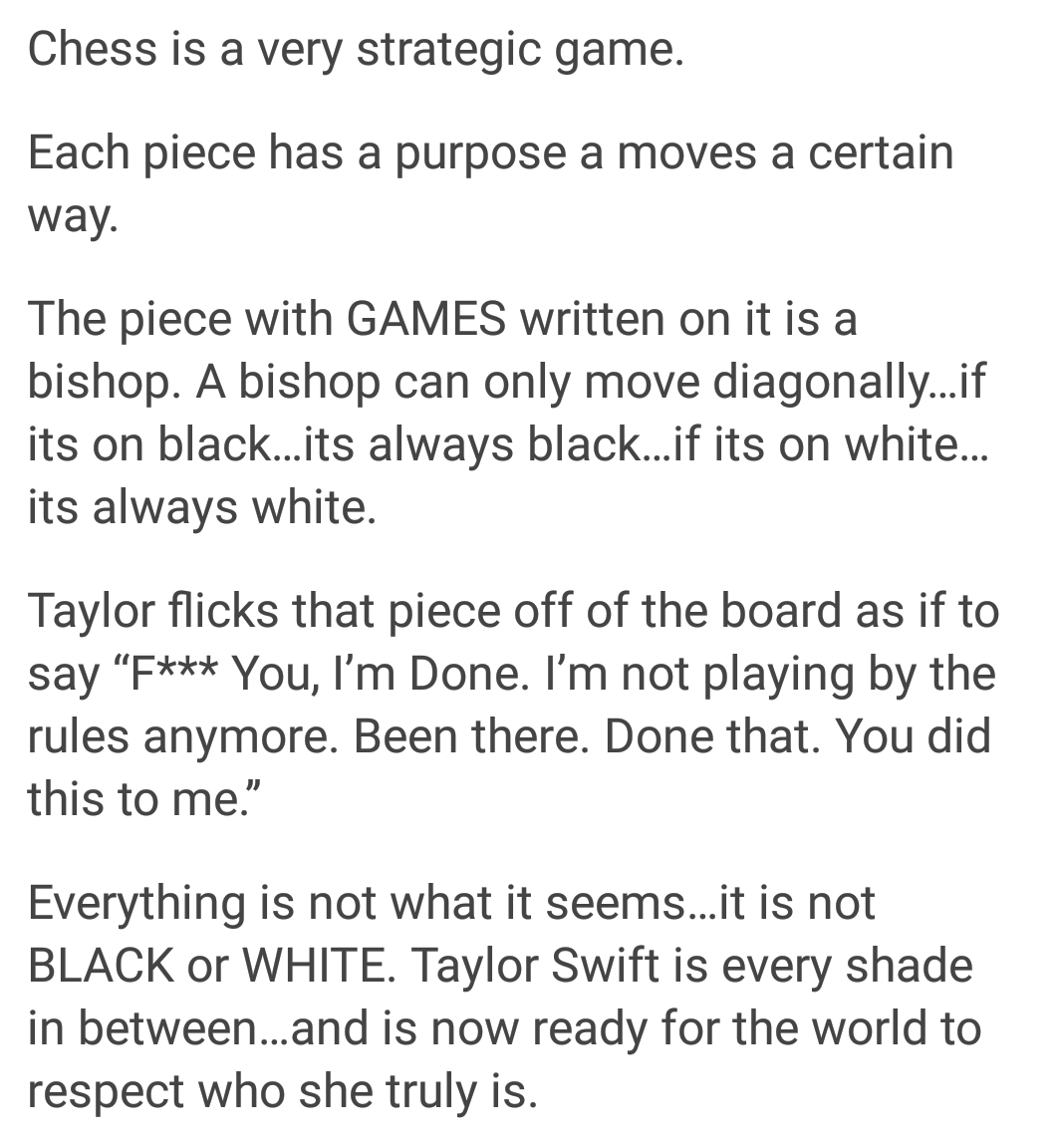 beckbeckboo's tweet image. @taylornation13 @taylorswift13
#LookWhatYouMadeMeDo
#EverythingIsNotWhatItSeems
#ChessLogic
#RepuationERA
#Swifties
#Reputation