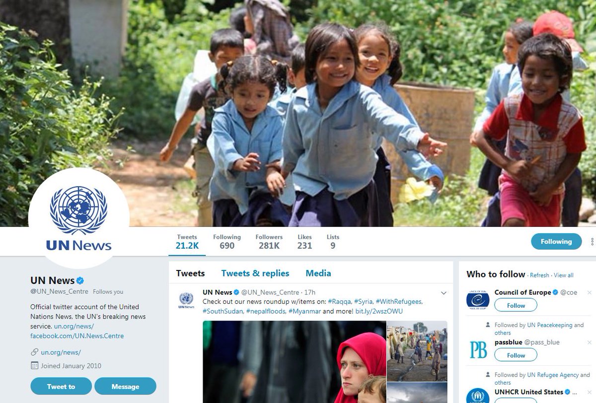 UN Radio tweet media