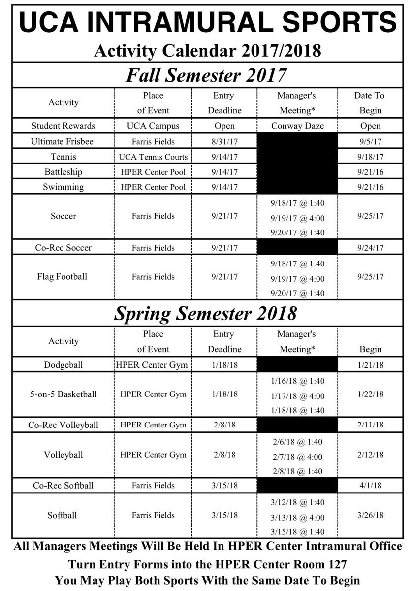 UCA INTRAMURALS tweet media