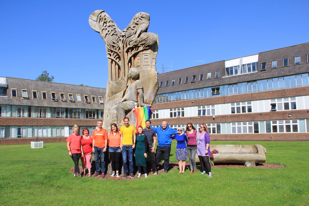 OUstudents's tweet photo. @OUstudents staff send their best wishes to LGBT+ group @OUPlexus who will represent @OpenUniversity at @ManchesterPride tomorrow. @LGBTOU https://t.co/ep13umtmAL