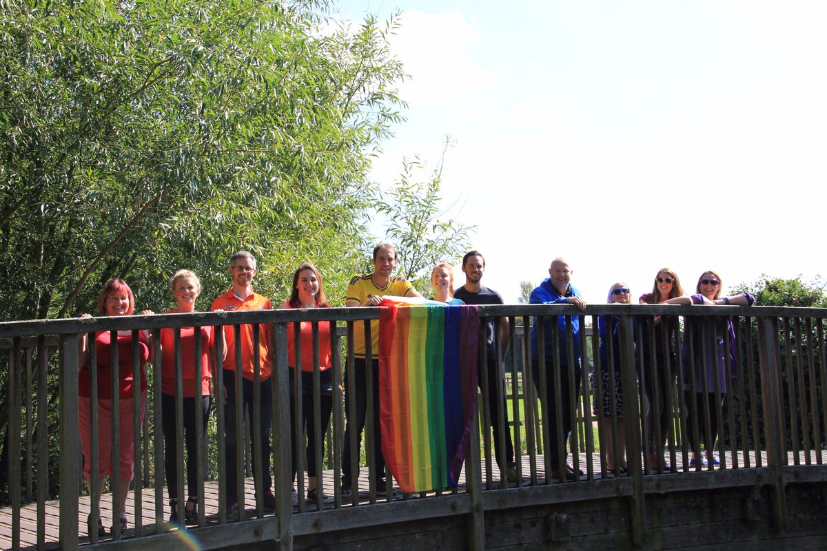 OUstudents's tweet photo. @OUstudents staff send their best wishes to LGBT+ group @OUPlexus who will represent @OpenUniversity at @ManchesterPride tomorrow. @LGBTOU https://t.co/ep13umtmAL
