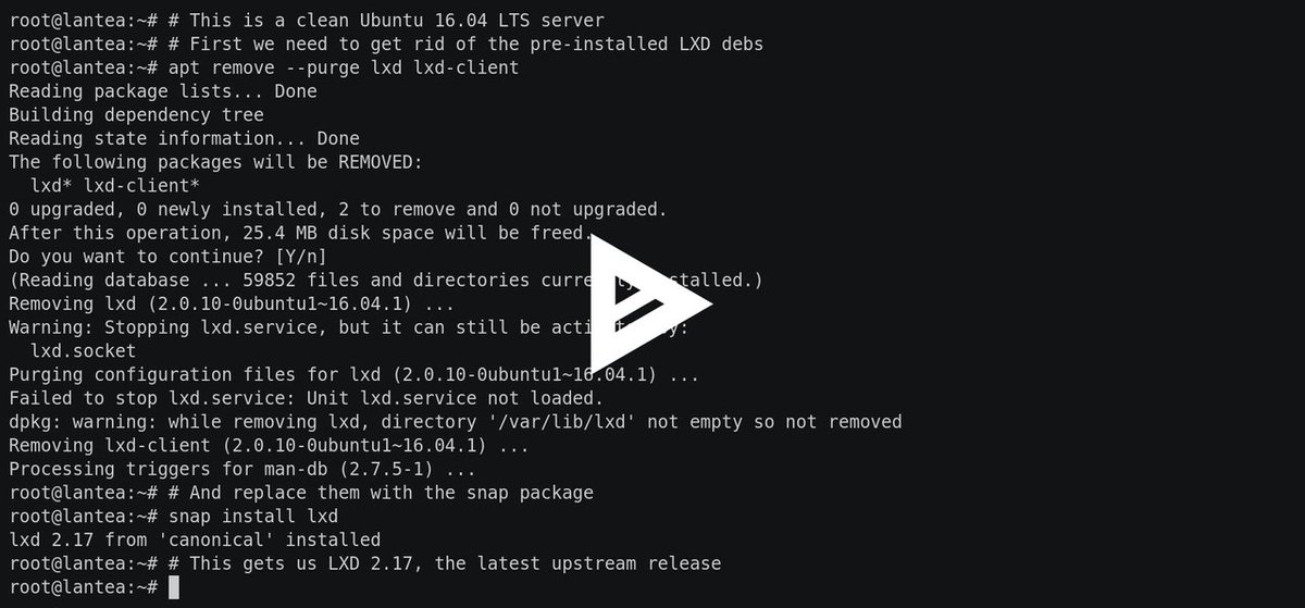 LXD snap: Call for testing bit.ly/2vcWn21 by <a href="/stgraber/">Stéphane Graber (@stgraber@hachyderm.io)</a>