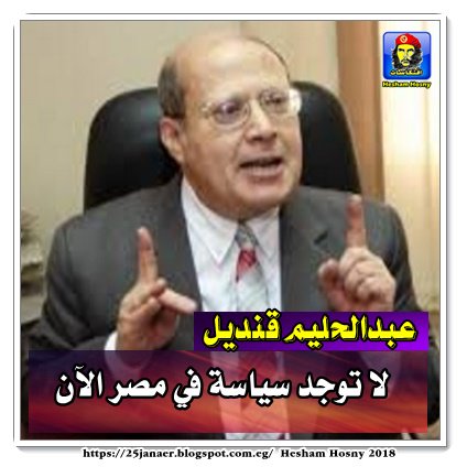 عبدالحليم قنديل لا توجد سياسة في مصر الآن