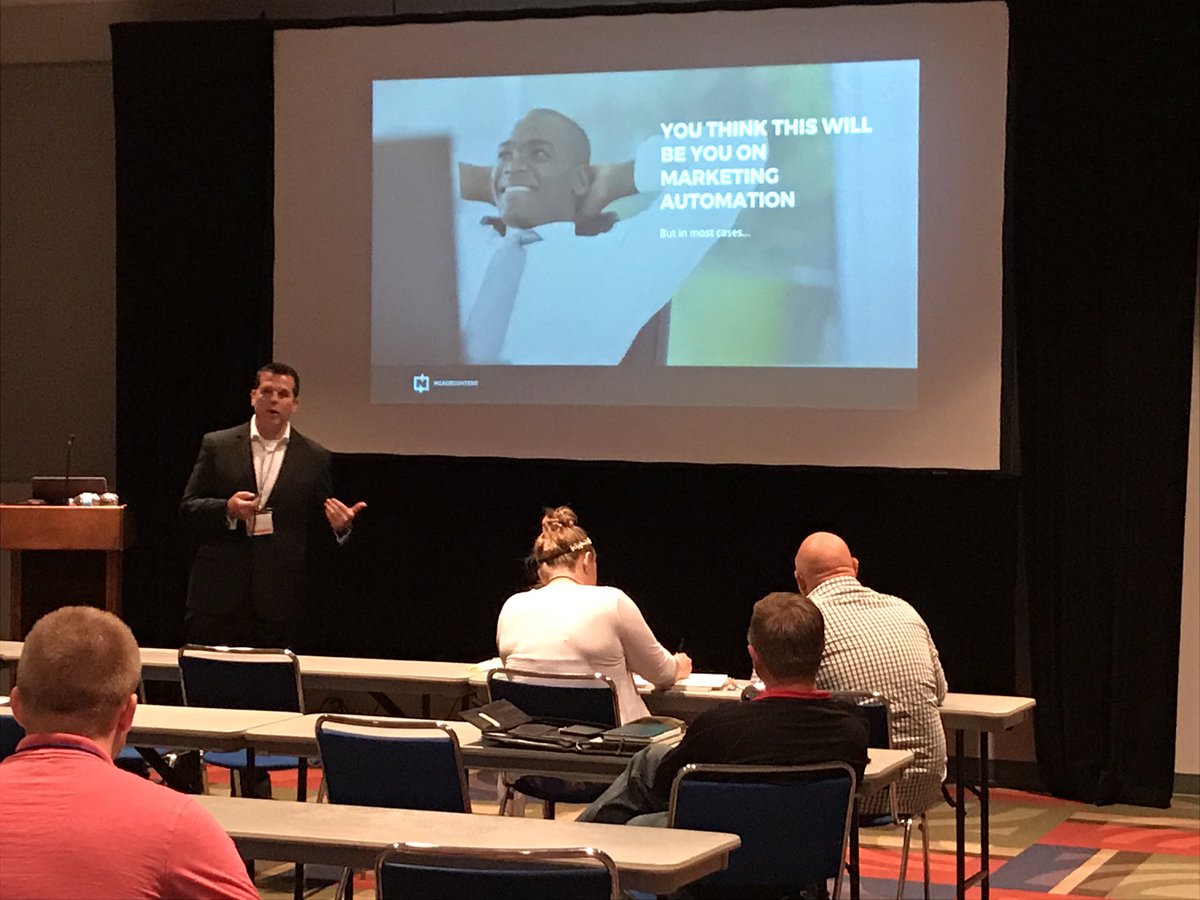 ngagecontent's tweet photo. Our CEO @mrcottrill talking #Marketing Automation at @FLIGHTAkron @launchleague #FlightConf https://t.co/Y2hNCZxDXp