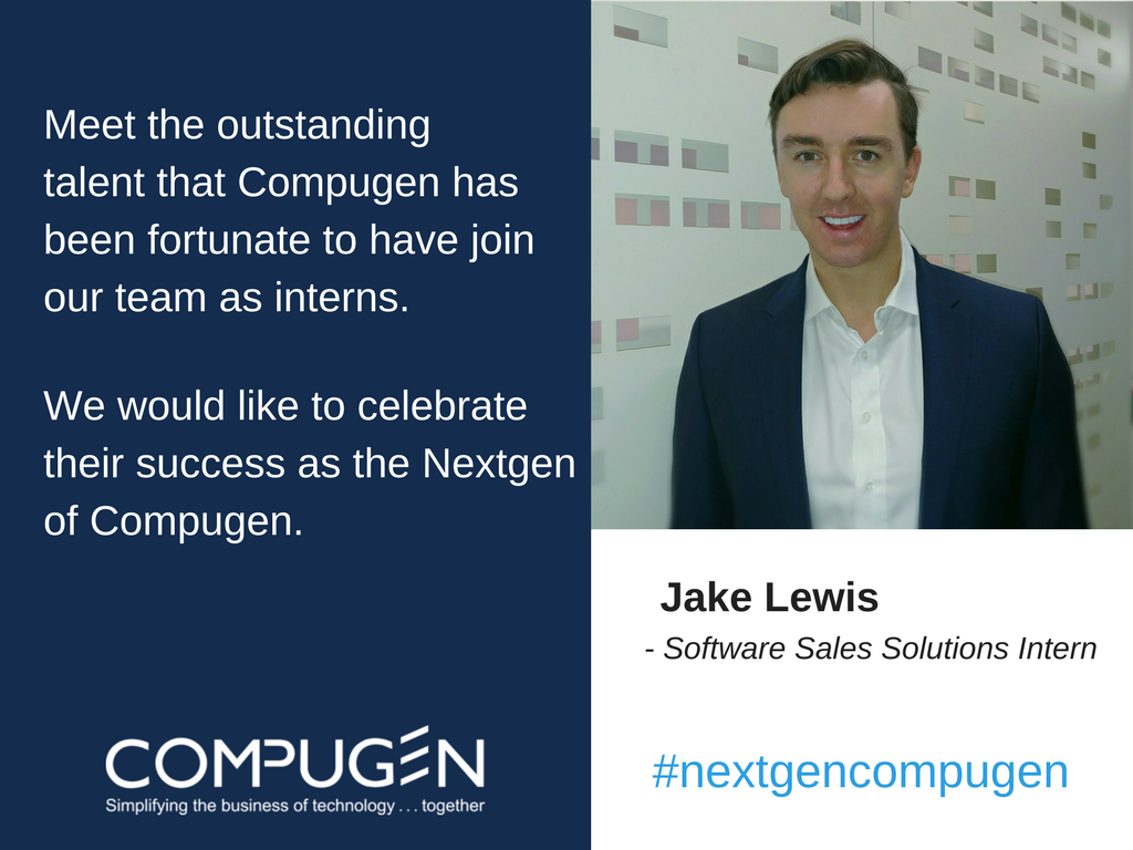 CompugenInc's tweet photo. Meet Jake, our software sales solutions intern! #nextgencompugen https://t.co/7ATXlK4w8S https://t.co/C0G2vYrrWd