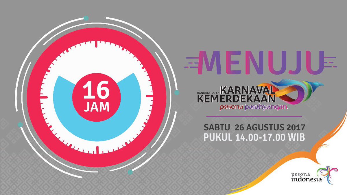 Missbaik2's tweet photo. Jangan sampe kelewatan ya.. Tinggal 16 jam lagi #KarnavalPesonaParahyangan https://t.co/oWonlM2IAa