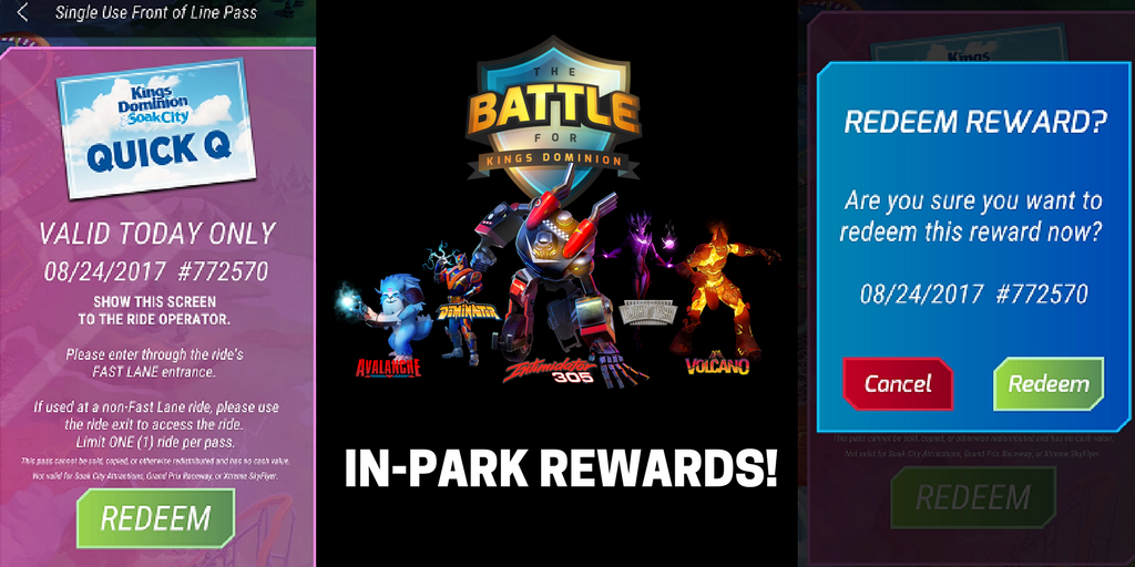 KingsDominionVA's tweet photo. You can now earn front of the line passes while playing the #BattleforKD! Click the link to learn how: https://t.co/gFz30Yd3tC https://t.co/hftdUgD1BF