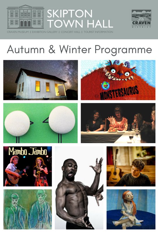 The new Autumn/Winter programme has gone off to print, keep your eyes peeled! 👀 👀 #music #arts #culture #dance #theatre #film #skipton