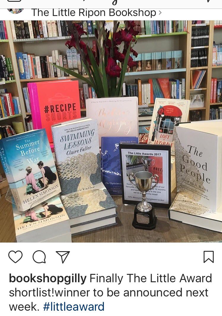 andreabstewart's tweet photo. Shortlisted ! Yay! Thxs @LitRiponBkshop for recognising my new book #RecipeShorts Honoured 2b in this circle of authors! #thelittleaward https://t.co/rQApUEBZwU