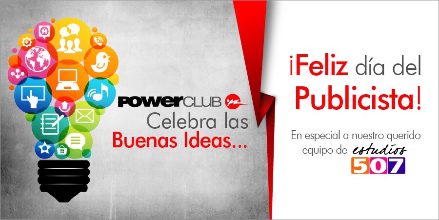 Felicidades a todos los #Publicistas en #Panama,Sin su #Creatividad y #BuenasIdeas no seríamos un gran equipo <a href="/powerclubpanama/">PowerCLUB</a> <a href="/eStudios507/">Estudios507</a>