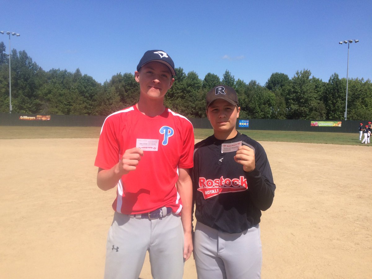 Rostock defeated Placentia 10-5 at 10am. DQ players of the game: Brady Judge &amp; Danny Scott! Great game everybody #u14easterns