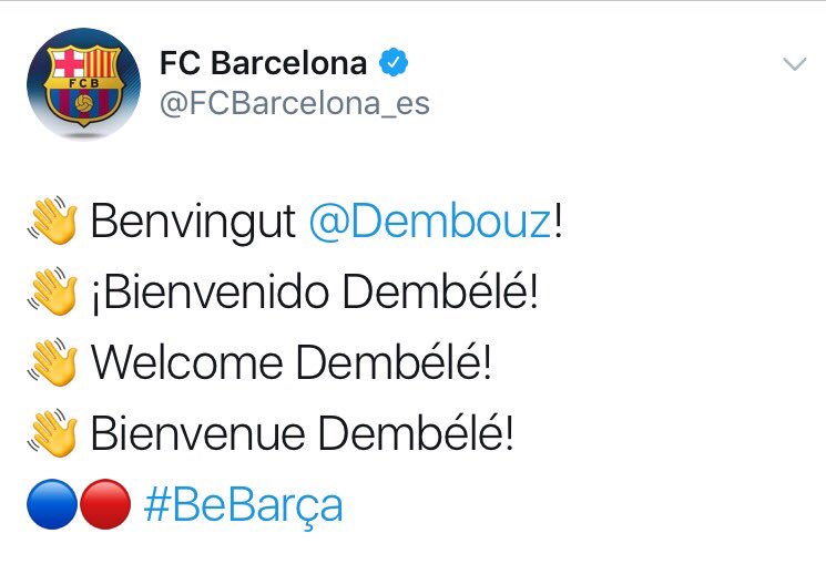efabascal's tweet photo. Marzo 2016:Barça cerca de Dembele €10m

Mayo 2016:Ficha por Dortmund €15m

Junio 2017:Barça oferta €50+20

Agosto 2017:Fichado por €105+ https://t.co/YiV6KLj5Rq