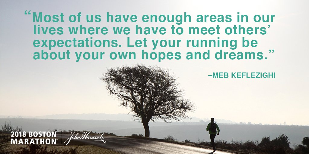 Boston26_2_Pro's tweet photo. This weekend be true to your #running self...Wisdom from #BostonMarathon champ @runmeb https://t.co/2ls6C7rHzL
