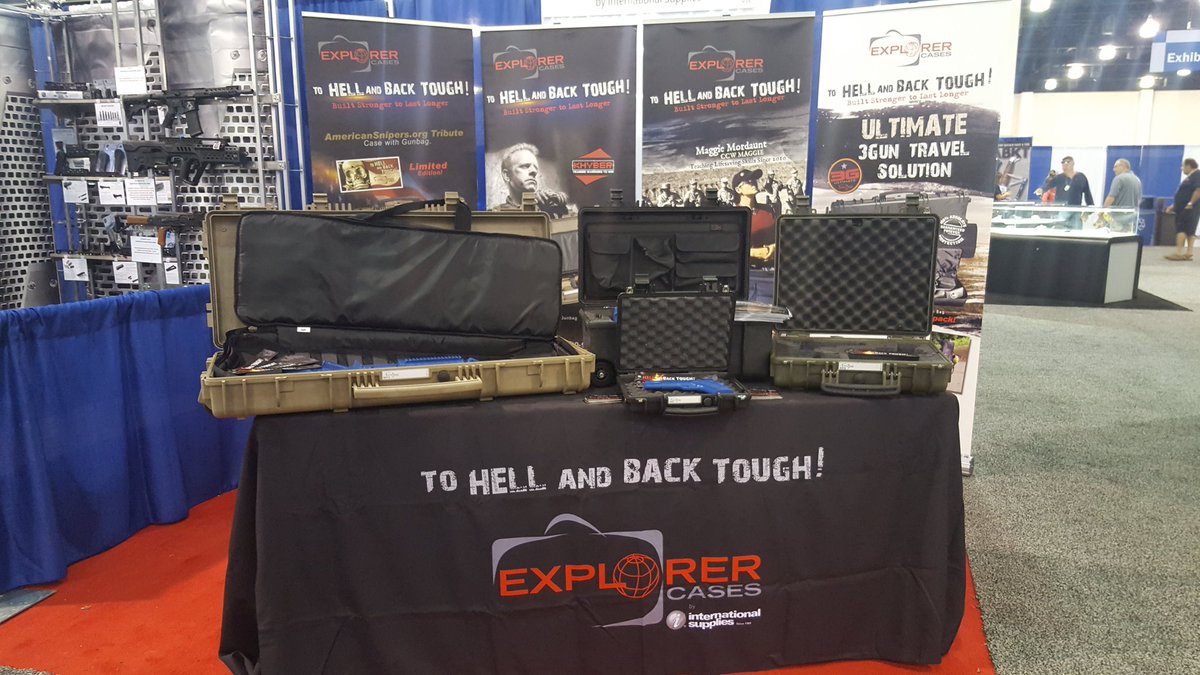 IntlSupplies's tweet photo. We are here at the @NRACarryGuard Expo with Explorer Cases. Booth 935. Come by and say hello #nracarryguardexpo https://t.co/PBfJIk58ve