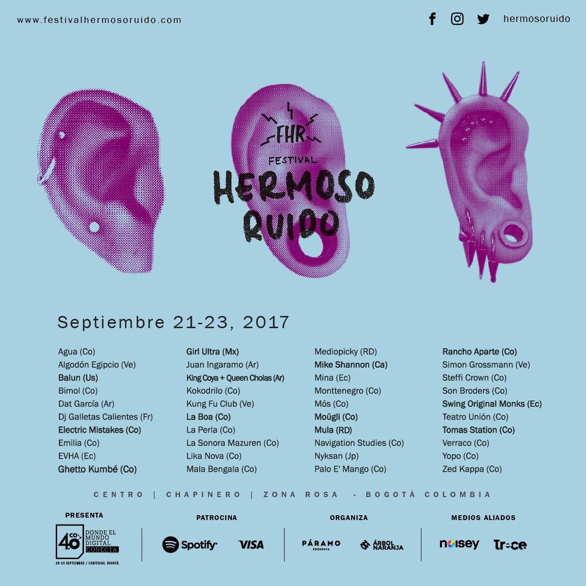 loskungfuclub's tweet photo. KungFu Club + @HermosoRuido +¡Bogotá! desde el 21 hasta el 23 de Septiembre #Venezuela #KungfuClub #bogota #HermosoRuido https://t.co/84JlD0xxfD