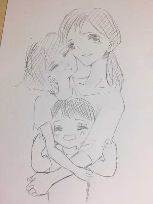 かぁる@8eJpk3 さんに描いて頂きました!こんな優しげな素敵な親子になれるようにがんばります✨ 