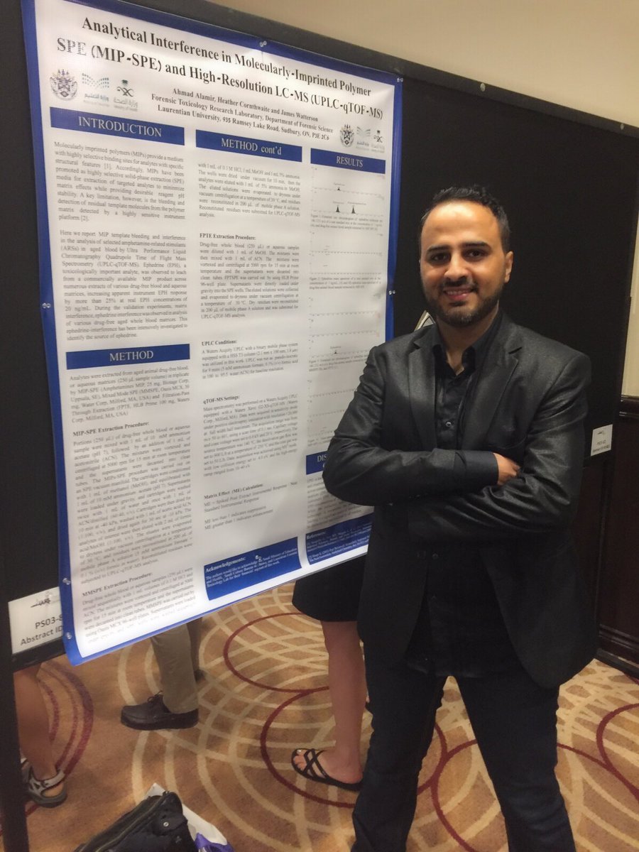 AhmadAlamir1's tweet photo. Presenting a part of my research at #IAFS2017 Conference in Toronto.
تقديم جزء من أبحاثي عن المنشطات في مؤتمر الطب الشرعي الدولي في تورنتو https://t.co/cxRiguXK5Z