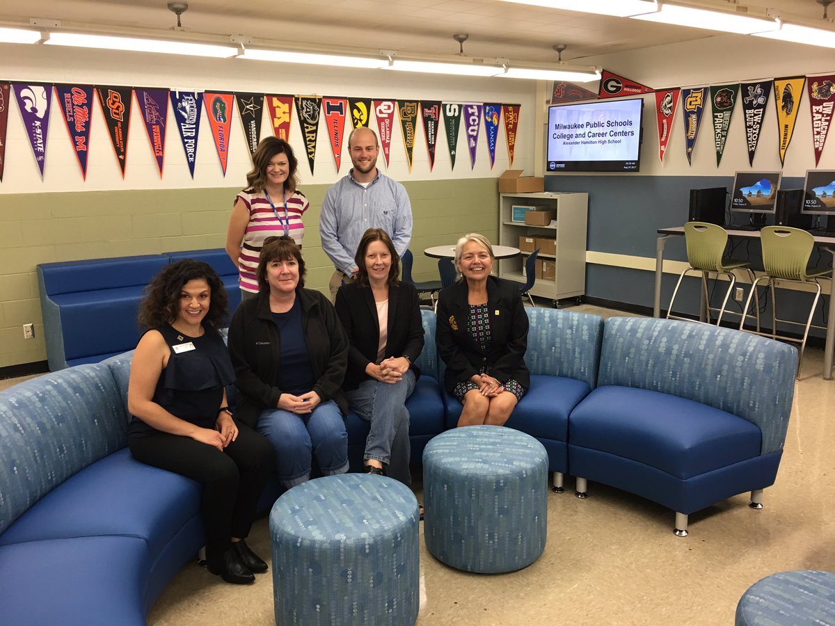 HamiltonMPS's tweet photo. We're #MPSProud of our #MPSAlumni Hamilton Grads & our new College Access Center! Welcome Home! https://t.co/xKXN1da7y8