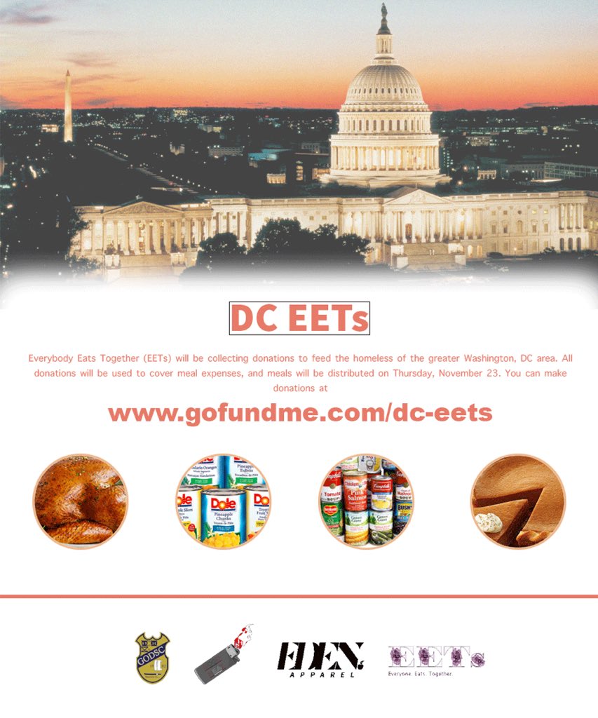 _nobe1's tweet photo. Please join the EETs initiative as we will be fundraising money to feed the less fortunate in Washington D.C. #GODSC #GoodHeat #LiveEden https://t.co/ORpgnWjEZR