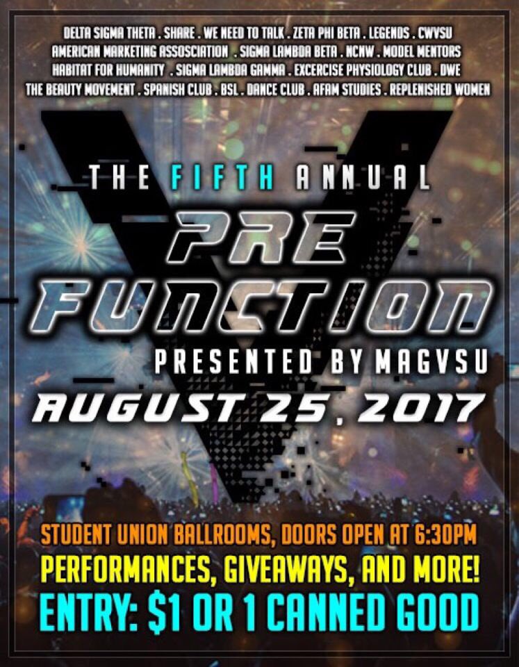 ayyjboog's tweet photo. Catch @VSUShare at the #Prefunction today! Shout out to @MAGvsu ๐ฌโ๐ฝ #P5 #VState21 https://t.co/SKFrlLuNUp
