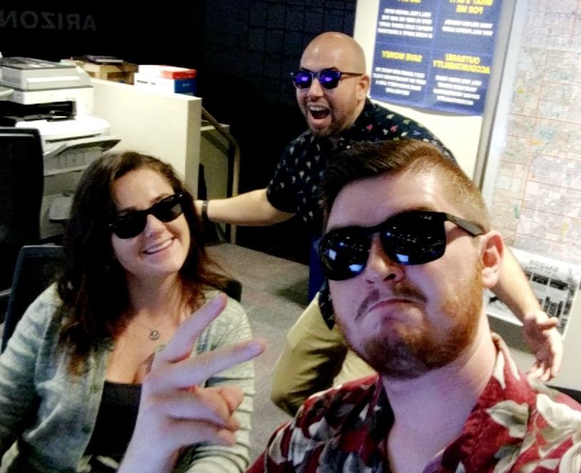 Court_Jeffrey's tweet photo. We're making today #PrescriptionSunglassesDay at work 😎🕶️😎🕶️ https://t.co/Y88EMhAz6D