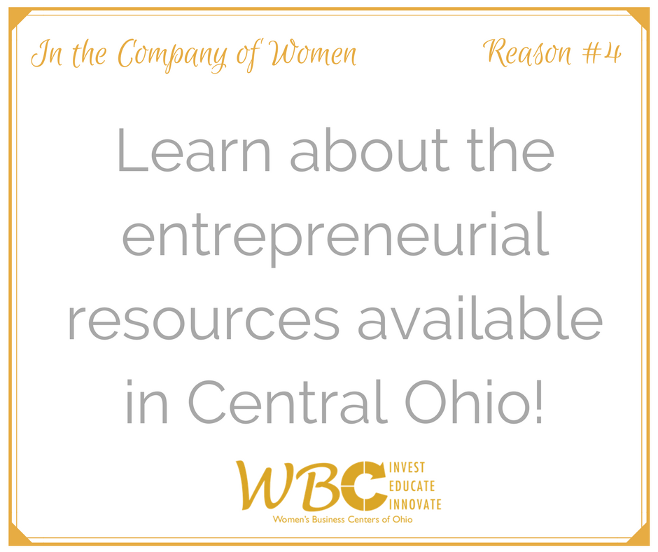 WBCOhio's tweet photo. Why attend In the Company of Women? Learn about the small business resources available in Central Ohio! https://t.co/5Beew08m4I https://t.co/JSXOM6fFpJ