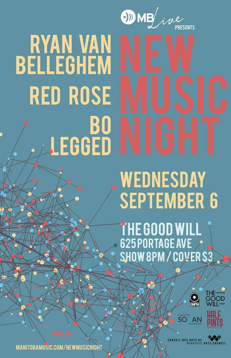 PosterPoleWPG's tweet photo. Bo Legged, Red Rose, Ryan Van Belleghem - Sep6 @ThatGoodWill - https://t.co/zFjfDfkUkk #winnipeg #poster https://t.co/jDaSfZI7gp