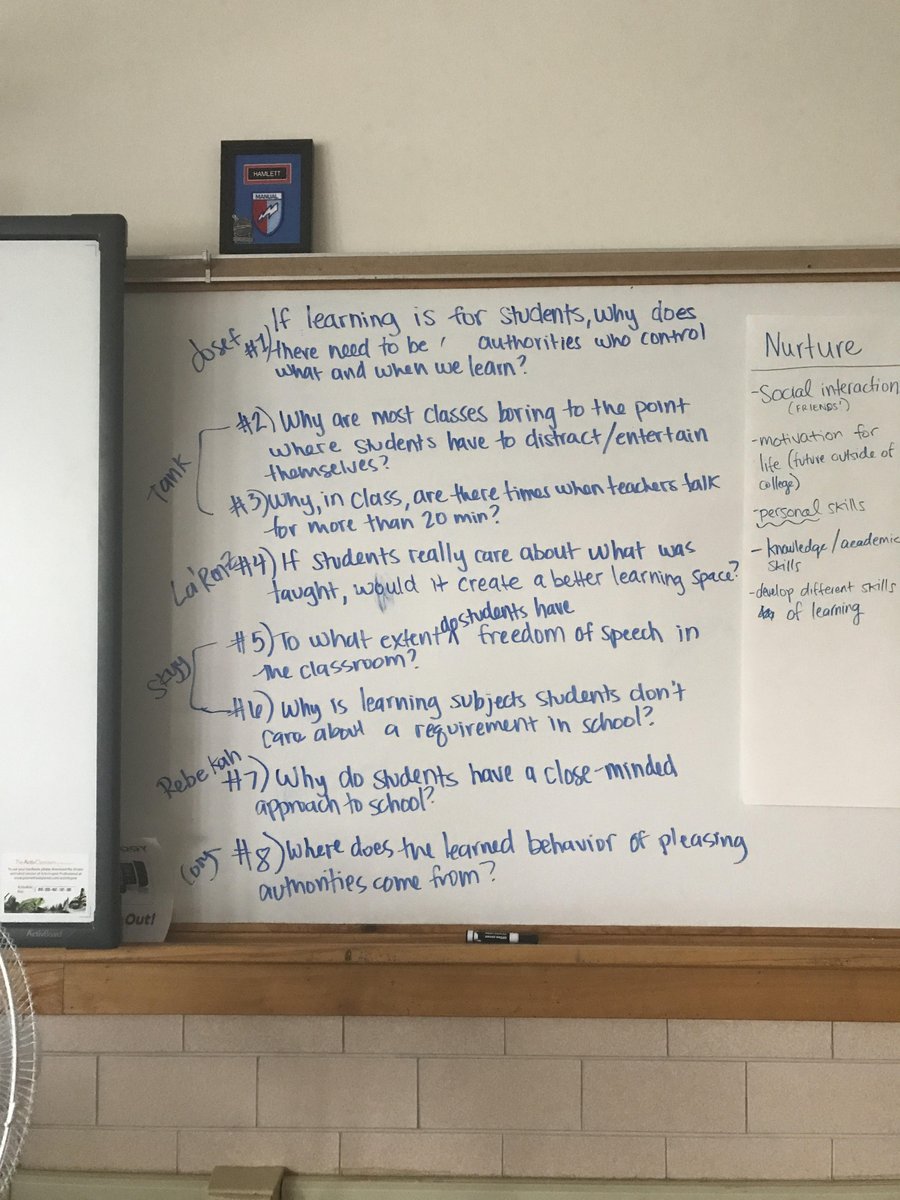 HNCollective's tweet photo. Critical Consciousness is the ability to read the word and the world. @ManualHSTbolts are asking thought-provoking questions! #StayWoke https://t.co/T6oNgvzkOZ
