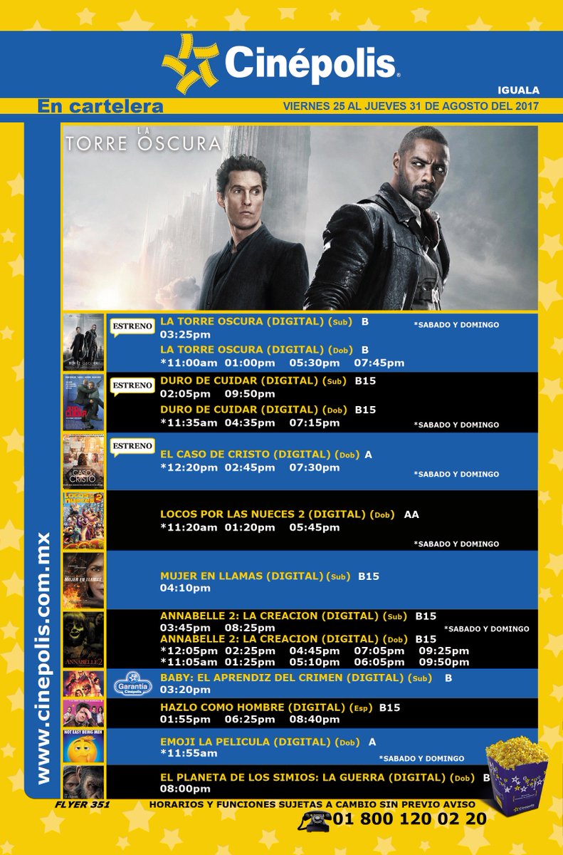 Cartelera Cinepolis Cartelera Iguala De La Independencia Guerrero