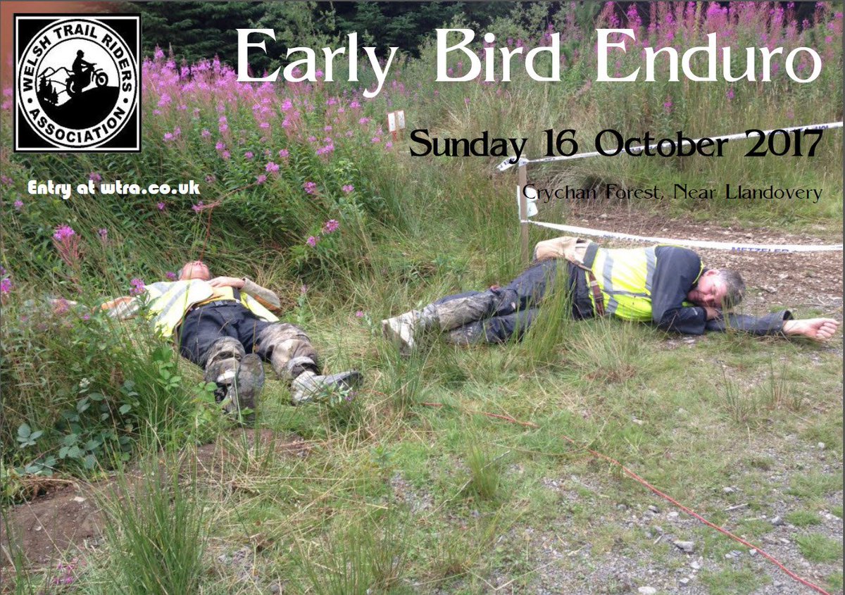 wtraenduro's tweet photo. Early Bird Enduro Sunday 15 October 2017 enter https://t.co/aq6g8wBw2F
An excellent short course enduro for the Sportsman and Clubman rider https://t.co/x6nU0Gykg9