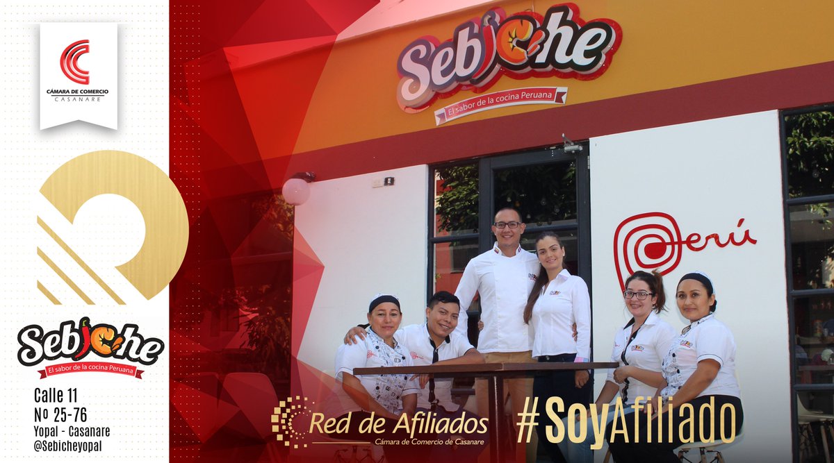 CCCASANARE's tweet photo. Así son nuestros #Afiliados: exclusivos, como lo es #Sebiche 🍤🍱🥘en #Yopal. Un lugar único en el corazón de la ciudad. #SoyAfiliado. https://t.co/p4cWbg9pmR