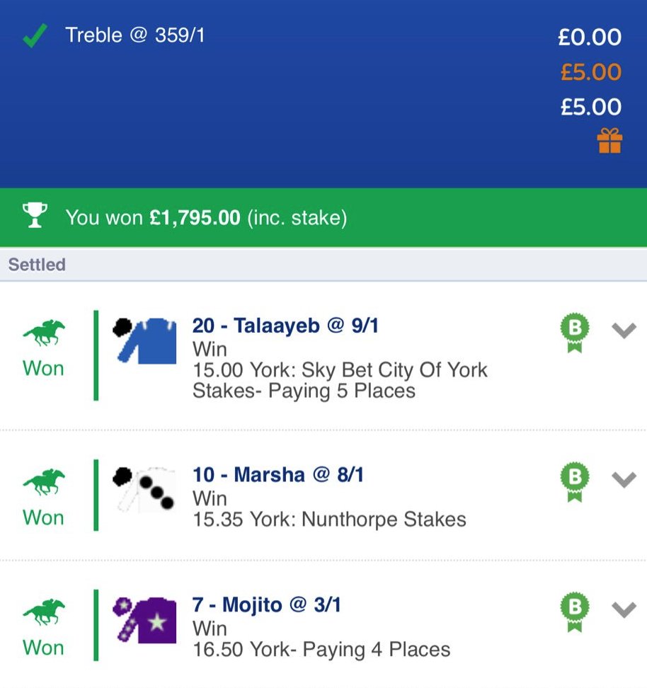 Now that is how you use a free bet! 💰

Outstanding <a href="/JimmyMentha13/">Jimmy Mentha</a> 👏🏻

Certainly #bettingbetter <a href="/SkyBet/">Sky Bet</a> 😮