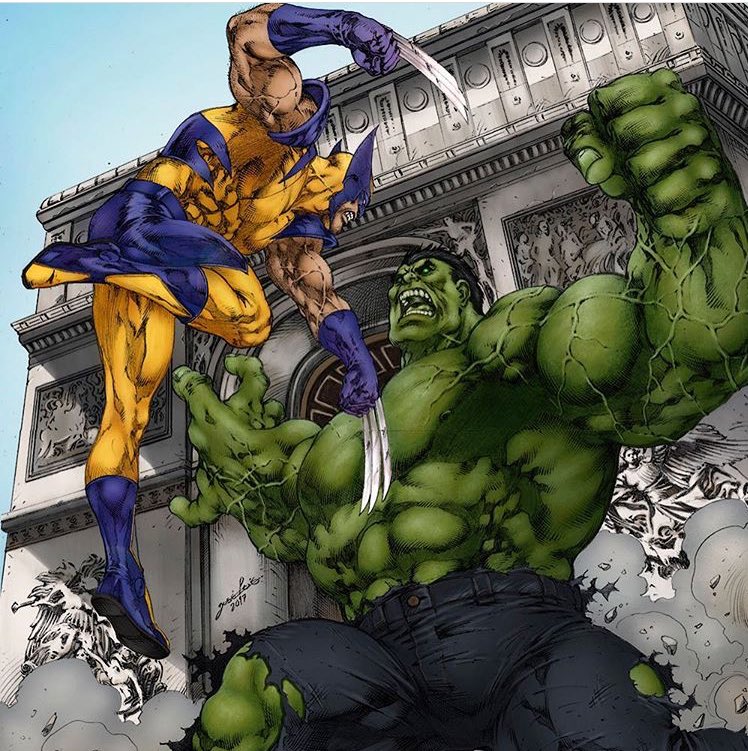 WolverSteve's tweet photo. #FF peeps that have helped me through some big challenges... #Wolverine vs #Hulk https://t.co/14mwDO4F1q